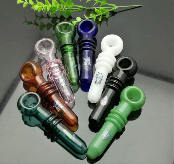 Smoking pipes Accessories Smoking hookah bongs water bottle bowl Colorful 3-wheel cartoon logo glass pipe