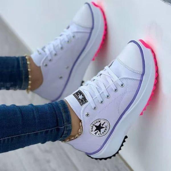 Free shipping, comfortable, new summer fashion versatile European and American thick-soled low-top breathable outdoor canvas sports casual shoes for women 35-43
