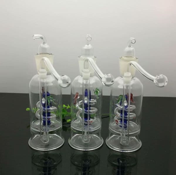 Smoking pipes Ball Glass Oil Burner Pipe Smoking Bowl Water Hookahs Bongs Old classic large mouth pan dragon glass water bottle