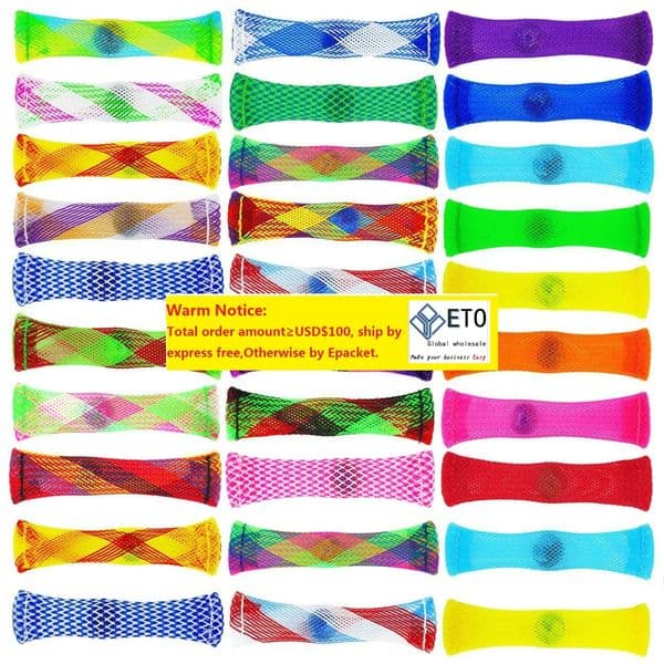 Braided Mesh Sensory Toys Marbles Ball Autism ADHD Anxiety Therapy Toys EDC Stress Relief Hand Fidget Toys Easy Bend With Marble 247 ZZ