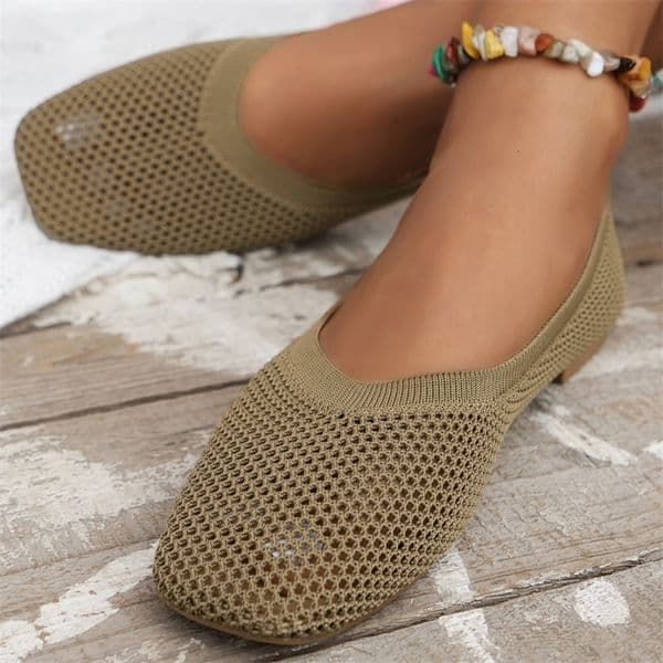 Mesh Knitting Loafers Shoes Women Flats Sport Shoes Casual Sneakers Summer Fashion Walking Running Cozy Zapatos Muje 250804