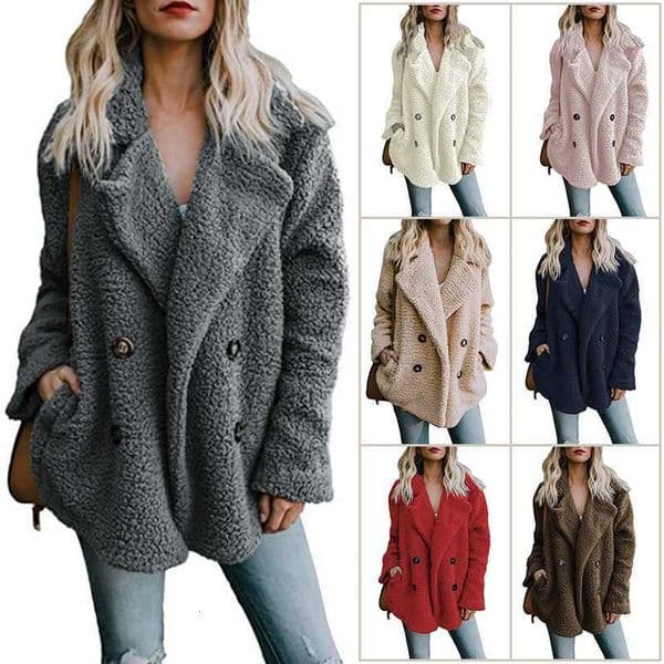 100% Cotton Fleece Hooded Sweatshirt Warm Autumn Winter Teddy Female Casual Coat Oversized Soft Fluffy Fleece Jackets Overcoat Z250804