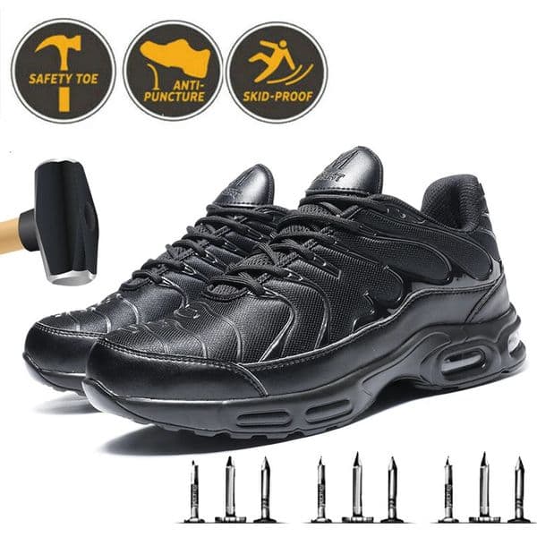 Men Safety Shoes Steel Toe Sneaker Sport Air Cushion Reflective Work Boots Man Puncture Proof Antismash 250804
