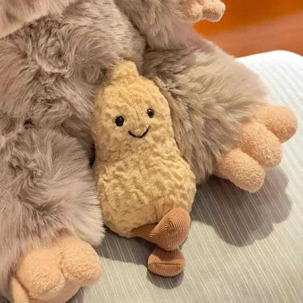 15cm Small Peanut Plush Doll Living Room Decoration Pendant Furniture Supplies Cute Plush Cat Interactive Kids Toy Gift M250804