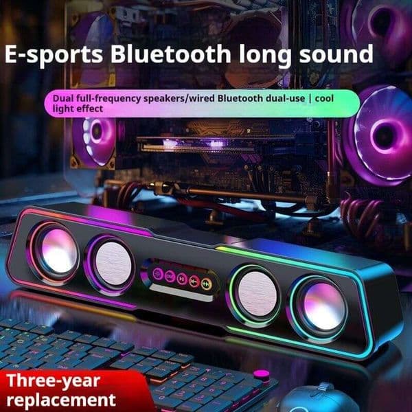 Audio Computer, Home Desktop Laptop, External Wired Small Speaker, High Power, Shocking, Heavy Bass