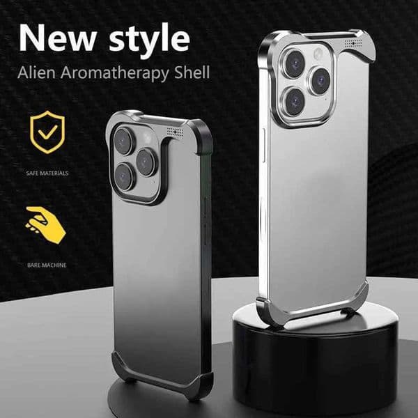 Cell Phone Cases Metal Heat Dissipation Phone Case For Iphone 13 14 15 16 Pro Max Thin Light Irregular Aluminum Bumper For IPHON 14 15 16 Promax z240921