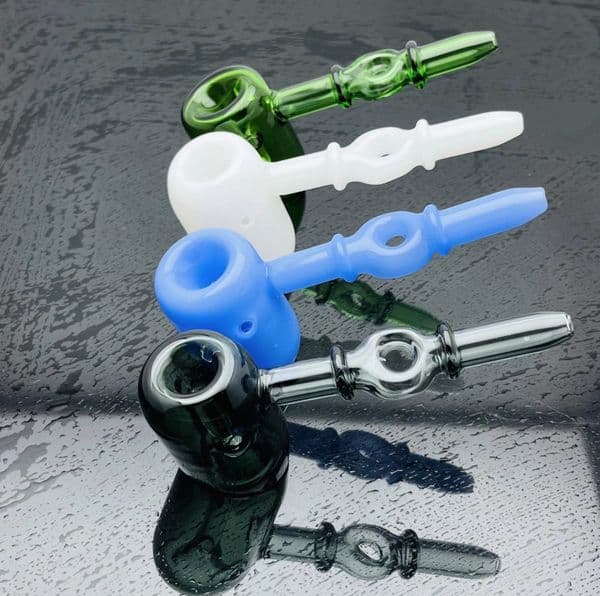 Smoking pipes Ball Glass Oil Burner Pipe Smoking Bowl Water Hookahs Bongs Classic colored thick glass pipe is easy to use
