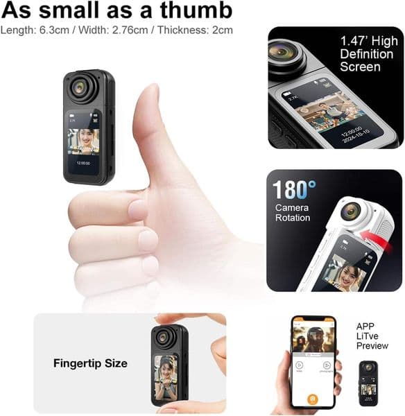 S70 Thumb Camera Riding Magnetic 2.4inch 2G GSM 1200mAh Ultra Long Standby Unlocked Cell Phone With Camera FM Flashlight