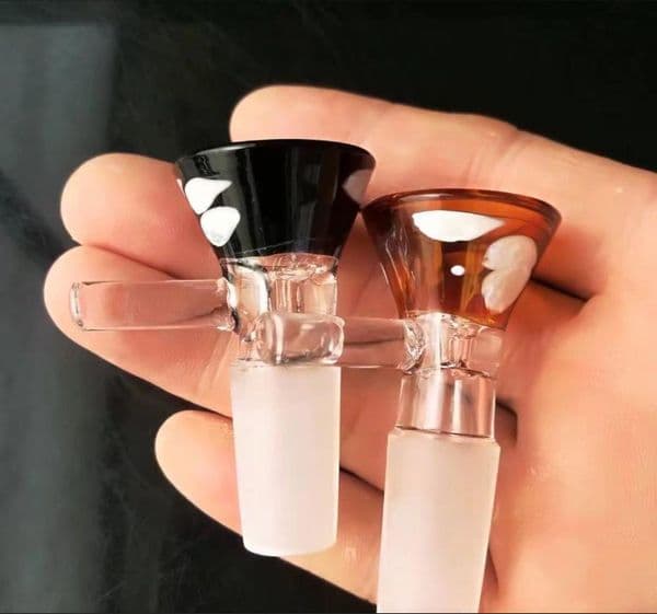Color point hopper adapter Wholesale Glass Hookah, Glass Water Pipe Fittings