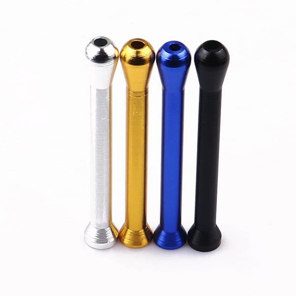 Smoking pipes Mini aluminum alloy metal snuff bottle portable straight rod snuff bottle
