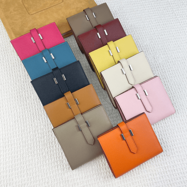 Palm pattern designer wallet Lady Flap purse Women luxury Bearn Short wallets Lichee Pattern wallet mens Coin Purses wholesale Cardholder passport holder with box