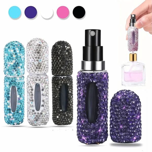 Bling Spray Bottle Rhinestone Perfume Travel Refillable Perfume Atomizer Bottle 5mlPortable MiniPerfume Spray DispensersGift liu 250801