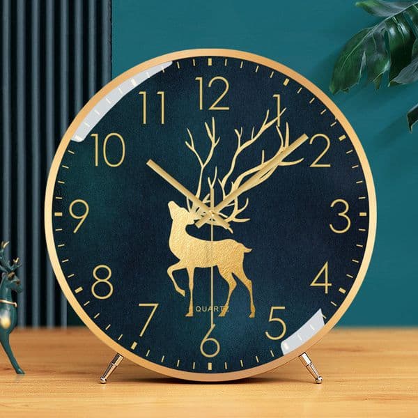 Luxury Designer Table clock home living room fashion clock desktop ornaments European style silent desktop pendulum clock simple quartz table clock home