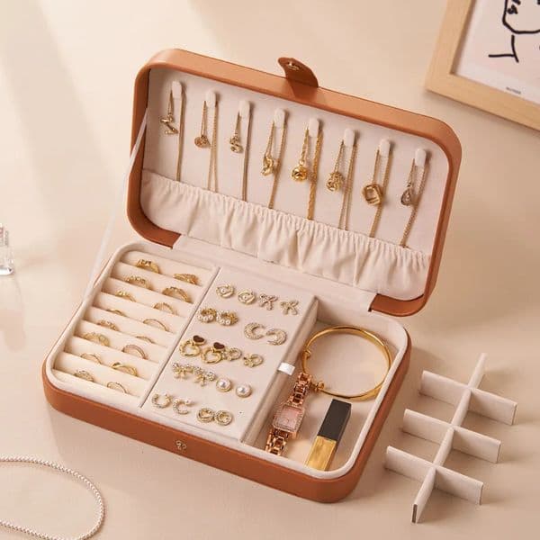 Light necklace ring stud earrings jewelry storage box exquisite simple high-end jewelry storage box 250729BJ