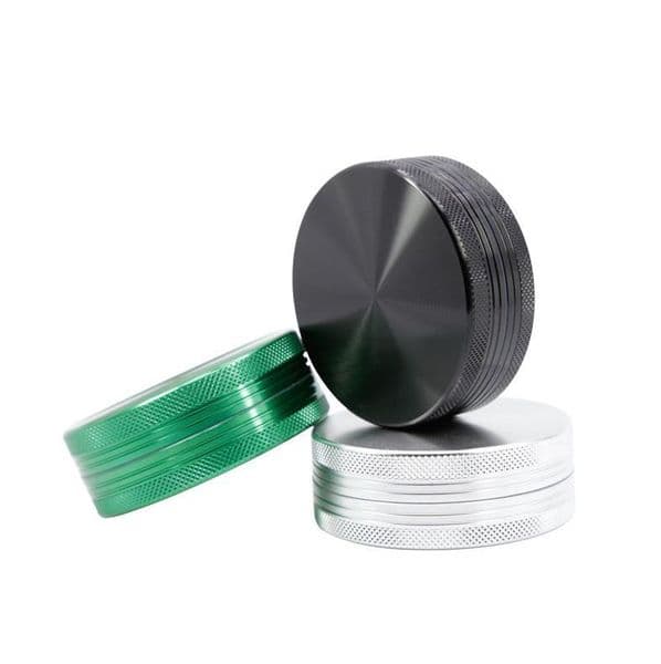 Smoking Pipes Hot selling spot 63MM diameter aluminum alloy 2-layer foreign trade cigarette grinder