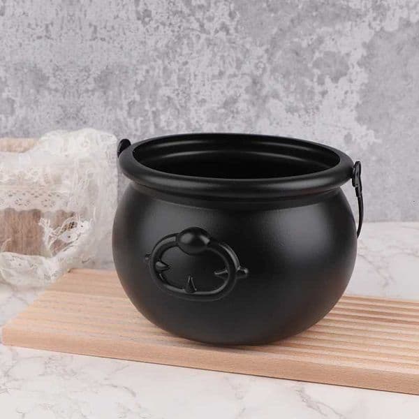 Large Wizard Witch Cauldron Decoration Prop Halloween Irish Parties Table Centerpieces Candy Holder Table Halloween Decorations X250805