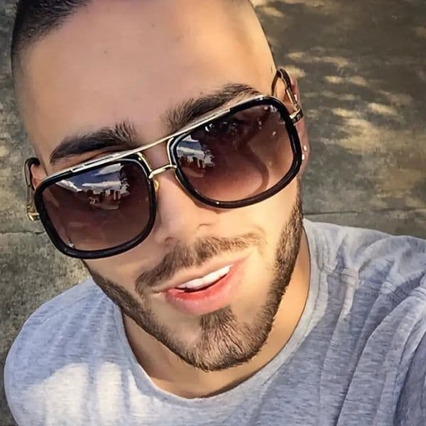 Free Shipping 2025 New Designer Sunglasses American Trendy Thick Frame Sunglasses For Men Outdoor Travel Beach Sunglasses Foreign Trade Street Style Glasses