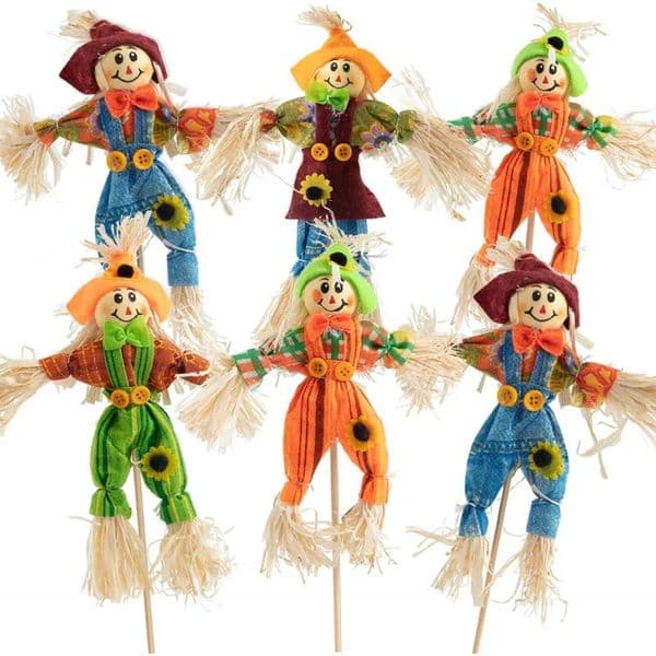 1PC Halloween Scarecrow Decorations Outdoor Fall Harvest Standing for Garden Home SchoolThanksgiving Decor 250806