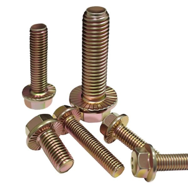 Flange Face Screw Set with Built-in Washer - Vibrant Hex Head Bolts Contact customer service before placing an order