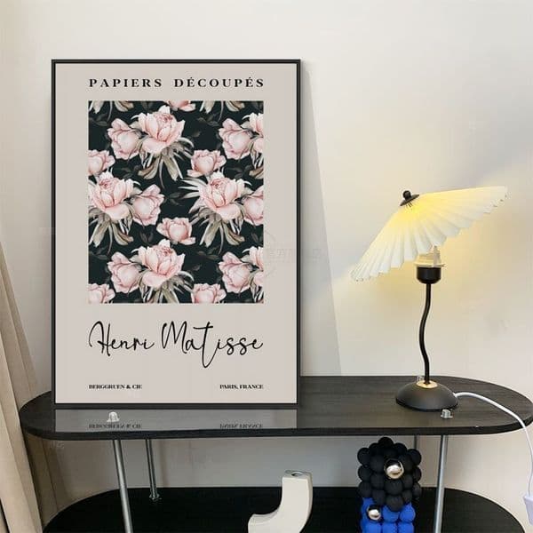 Designer Luxury Flower Decoration Painting High-Grade Desktop Chest Of Drawers Dressing Table Painting Cream Style Living Room Bedroom Hanging Painting