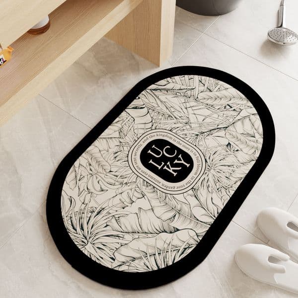 arpet bathroom kitchen floor mat classic print Retro yoyer floor mat bathroom water absorbing and non slip home decoration 4060cmL2605204UO6