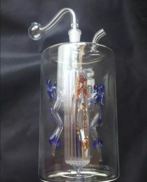 Four dragon glass hookah , Unique Oil Burner Glass Pipes Water Pipes Glass Pipe Oil Rigs Smoking with Dropper
