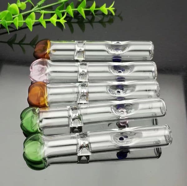 Glass Oil Burner Pipes hookah Glass Smoking bongs Smoke Pipes Flat mouth filter glass suction nozzle