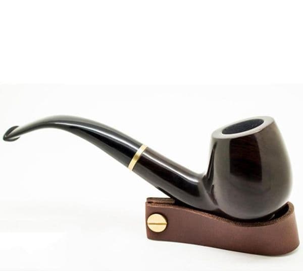 Smoking Pipes Ebony Wood pipe, 9mm filter cigarette holder, solid wooden bucket, smoking pipe, pipe.