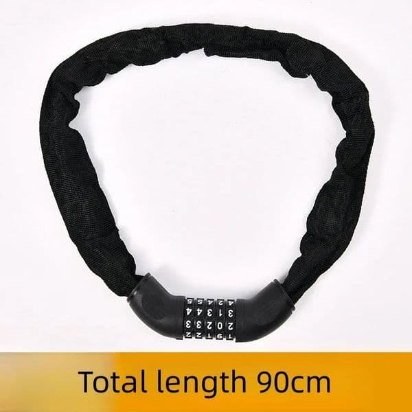 Motorcycle Chain Lock Electric Vehicle AntiTheft 5 Digit Code Combination Security Mount Bike Iron 250729