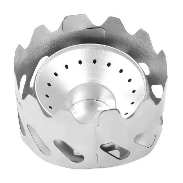 80ml Mini Backpacking Stove Aluminum Alcohol Burner with Small Stainless Steel Windshield Portable Camp Stove for Camping and Hiking Y250807