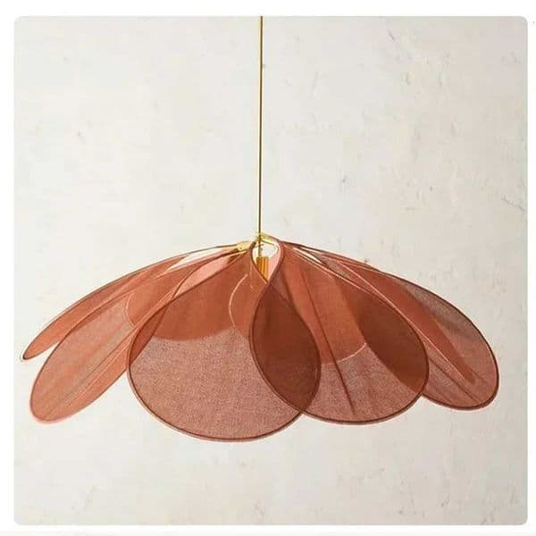 Fabric Art Pendant Light Dining Room Living Room Bedroom Chandelier Dining Table Lamp Cafe Bar Colorful Petal Hanging Lights X250807