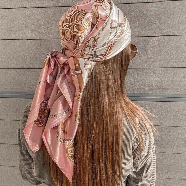 y Silk Satin Square Scarf Women Hijab Bandana Muslim Headscarves Shawl Wrap Ladies Headband Neckerchief Foulard 90cm 250808