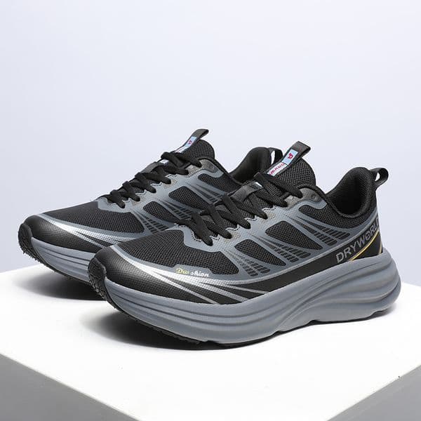 Men's running 2025 new autumn breathable sports men's thick-soled lightweight shock-absorbing leisure travel shoes