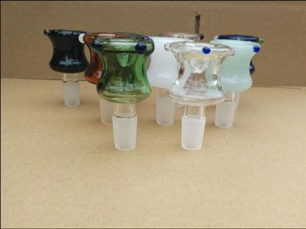 Glass Oil Burner Pipes hookah Glass Smoking bongs Smoke pipes Colorful new concave bubble head