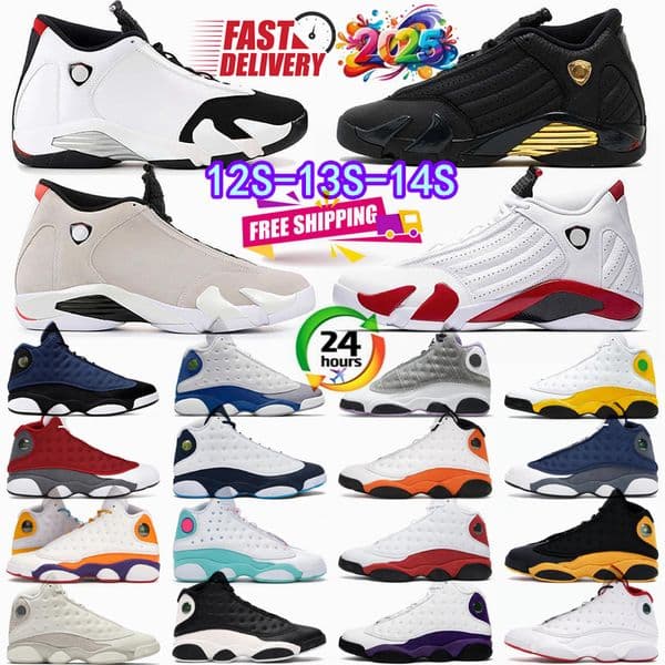 Designer free shipping Flu Game 12s 12 Basketball golden Shoes for 13 13s Got Game black Men 14 Clot Hyper mens Outdoor Sports Shoe 14s Mens University Sneakers
