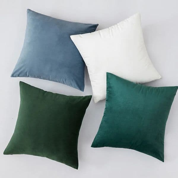 Velvet Pillowcase Sofa Cushion Cover Solid Color Fabric Art Living Room 30x50 40x40 45x45 50x50 60x60cm 34colors Pillow Cover 250807