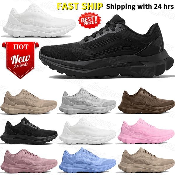 Outdoor designer sneakers for men lo Yoga shoes Triple Black white Gravel Grey Clear Blue Sweet Pink platform sneakers runners breathable womens mens trainers