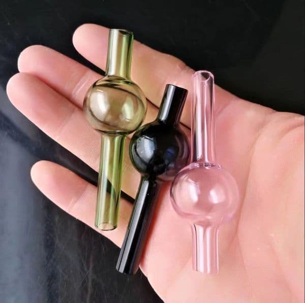 Glass Oil Burner Pipes hookah Glass Smoking bongs Smoke pipes Colorful ball glass suction nozzle