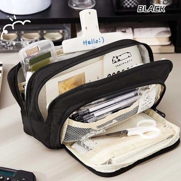 Three Layer Pencil Case Portable Compact and Lightweight Design Stationery Organizer Office College School Accessories XJ250808