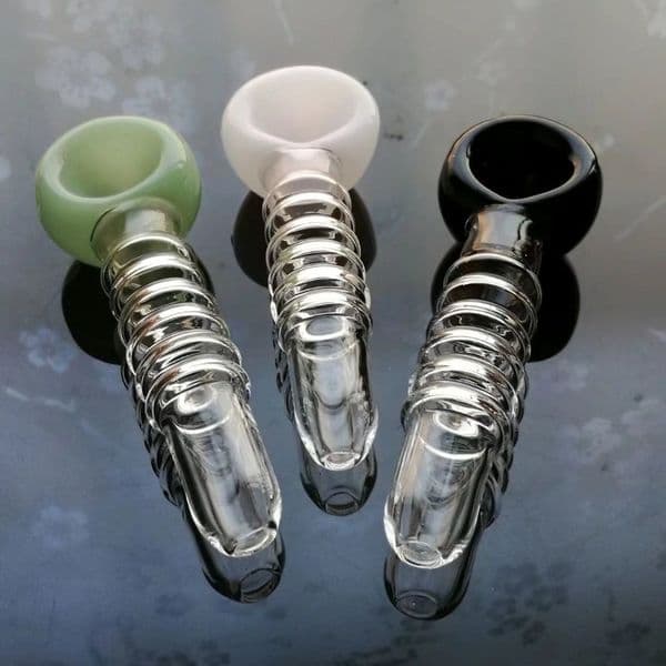 Glass Oil Burner Pipes hookah Glass Smoking bongs Smoke pipes 5-round colorful concave foam pipe