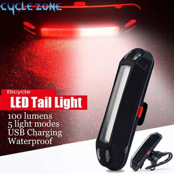 Ultra Bright Bike Tail Light USB Rechargeable Bicycle LED Rear Lamp for Road MTB Helmets Easy to Install for Safety Z250809