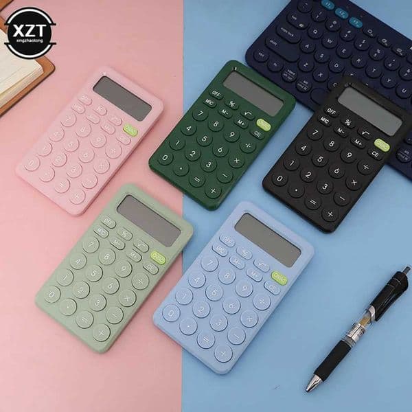 8 Digits Desk Mini Calculator Big Button Financial Business Accounting Tool Suitable for School Students Small Business Supplies W250809