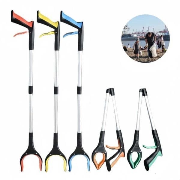 Foldable Gripper Extended Spring Grip Trash Pick Up Claw Mobility Aid Outdoor Indoor Portable Cleaning Tools for Elderly Home Use Z250809