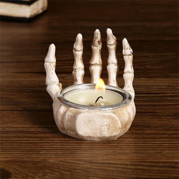 Halloween Skeleton Hand Candlestick Resin Ornaments CreativeDesktop Decoration Festival Party Atmosphere Decoration Prop 250805