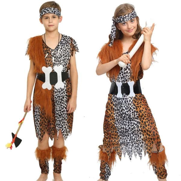 Dance Party Boys and Girls Indian Indigenous Costume Children's Savage Stage