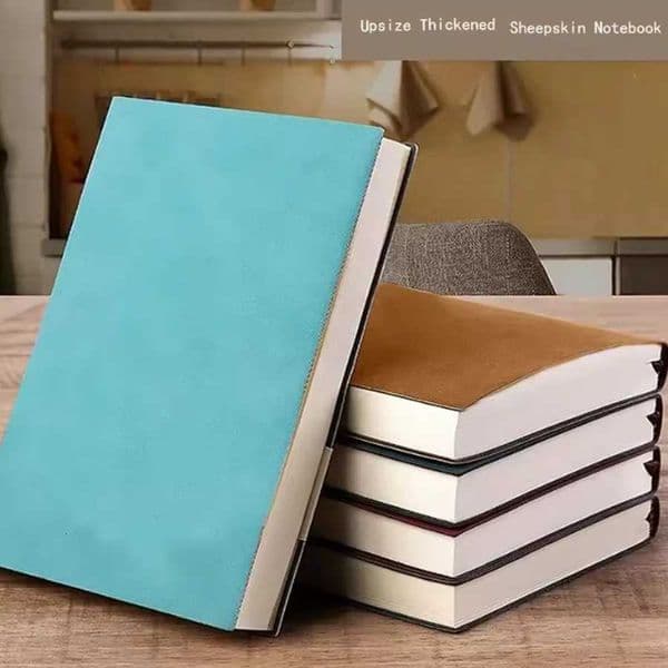 100% Thickened A5 Business PU Notepad Sheepskin Student Stationery Notebook Lined Daily Planner Notebook Journal Z250809