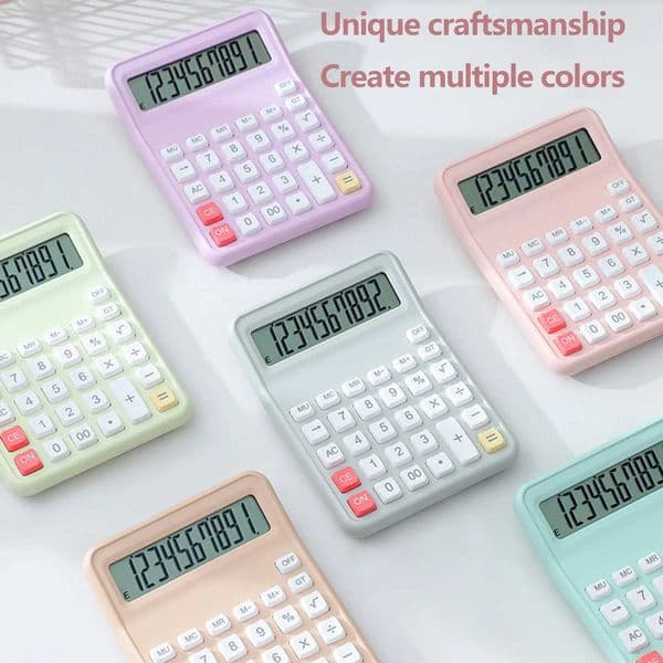 1pc Compact Portable Calculator with Silent Soft Keys Big Display Ideal for Learning/Calculation/Accounting W250809