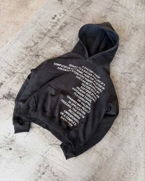 High Street Fashion Clothing Street Hip Hop Letter Pattern Fashion Loose Hoodie Men Harajuku Retro Casual Punk Sweatshirt Women XJ250809