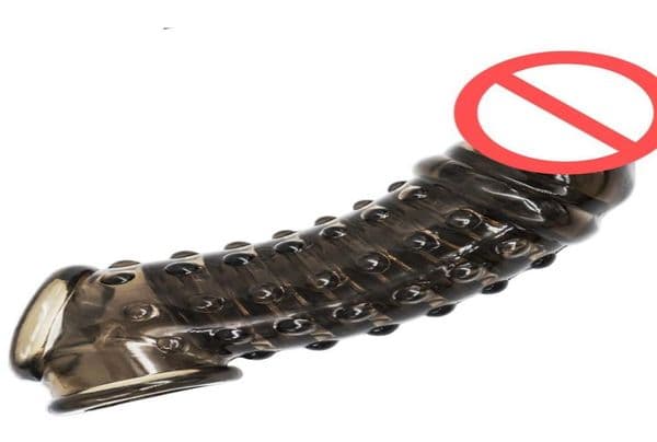 Penis Sleeve Extender Condom Cockrings Delayed Ejaculation Sex Toys For Men Chastity Foreskin Device Adult Products7118356