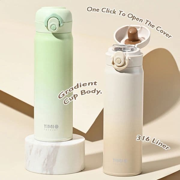 500ml large capacity thickened 316 stainless steel vacuum Thermal insulation portable Tumbler Thermos Water bottle Coffee cup 250730